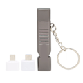 Miniatyrbilde 1 av 8: Whistle USB-minnebrikker i aluminium, vanntett utendørs USB-minnepinne USB2.0 Flash-minnepinne med nøkkelring Svart 256 GB