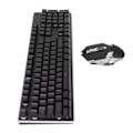 Miniatyrbild 3 av 8: RGB Tangentbord Mus Combo LED Bakgrundsbelyst Uppladdningsbart 2000mAh Batteri 7D 3200DPI Möss Trådlöst Tangentbord Mus Set för PC Gamer