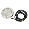 Miniatyrbillede 2 af 8: 3,5in LED Undervandslys Overflademontering IP68 Vandtæt 12V‑24VDC til Yacht Marine Båd Blåt Lys 4W