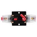Miniatyrbillede 2 af 8: Automatisk nulstillingssikringsholder Switch Forstærker Bil Lastbil Audio Modifikation 12V 60A
