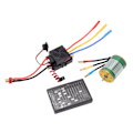 Miniatyrbilde 7 av 8: 3650 4300KV Børsteløs Motorsett 60A Børsteløs ESC Programmeringskort Combo for 1/10 RC Bil