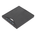 Pikkukuva 4 / 8: Ulkoinen DVD-asema, sisäänrakennettu Type C -kaapeli, 4 USB3.0-liitäntää, musta ABS-materiaali, kannettava CD-kirjoitin OS X -järjestelmille