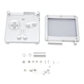 Miniatyrbilde 5 av 8: Spillkonsoll Shell for GBA SP Erstatningshele deler Hus Shell Case med knapper for Gameboy Advance SP Silver