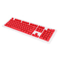 Miniatyrbild 3 av 8: PBT Keycaps 106 Tangenter 2-Färgs Injektionsgjutning OEM Höjd Ljusgenomsläpp Anpassade Tangenter för Mekaniskt Tangentbord Röd