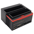 Miniatyrbilde 4 av 8: HDD-dokkingsstasjon Dual Bay 480 Mbps USB2.0 til SATA IDE Klonfunksjon Harddiskleser for 2,5/3,5 tommer 8 TB SSD 100-240V EU-plugg