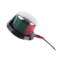 Miniatyrbillede 8 af 8: Båd Navigationslys Rød Grøn Lys 8W LED 12V Rustfrit Stål Skal Dråbeformet Sejl Signal Lampe