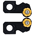 Miniatyrbilde 6 av 8: 2 stk. Motorsykkelakselblokk Slider Aluminiumlegering Erstatning for CB650R/F CBR650R 2019‑2020 Gul