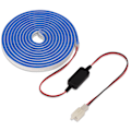 Miniatyrbilde 3 av 8: LED-lysstripe for bagasjerommet foran i bil, IP67, omgivende belysning, erstatning for Tesla Model 3 2018‑2020 DC12‑16V Blå
