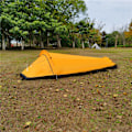 Miniatyrbilde 1 av 5: Campingtelt for én person, lettvekt, vanntett, bærbart, sovepose for ryggsekkturister, gul