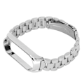 Miniatyrbilde 2 av 8: Smartklokke Armbåndsrem Rustfritt Stål Anti-Tap med Dobbel Lås Folding Spenne for Mi Band 6 Sølv