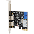 Pikkukuva 3 / 8: PCIE-USB3.0-laajennuskortti 2 porttia Nopea ja vakaa tiedonsiirto 20-nastainen liitin Usb Pcie-kortti
