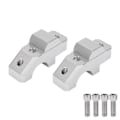 Miniatyrbillede 1 af 8: 2 stk. Styrforhøjer Monteringsklemme CNC Aluminium Legering Erstatning for YAMAHA Tracer 900/GT 2015‑2019 Sølv