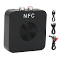 Miniatyrbillede 1 af 8: NFC Bluetooth 5.0 Trådløs Lydadapter AUX Modtager Sender Combo Håndfri 10Hz‑20HKz til Hjemmebil