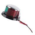 Miniatyrbillede 7 af 8: Båd Navigationslys Rød Grøn Lys 8W LED 12V Rustfrit Stål Skal Dråbeformet Sejl Signal Lampe