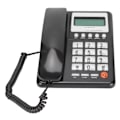 Miniatyrbilde 7 av 8: KXT8001CID Stasjonær Kablet Telefon Hjem Hotell Fasttelefon med LCD-Skjerm Ring-Igjen Funksjon FSK DTMF (Svart)