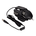 Miniatyrbillede 1 af 8: Mekanisk Mus 12800 DPI Ergonomisk Udtrækkelig Justering RGB USB Sort 6D Knap Gaming Kablet Mus