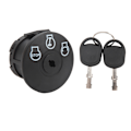 Miniatyrbillede 6 af 8: Starter Tændingskontakt Plæneklipper Motor Starter Kontakt 3 Positioner med 2 Nøgler Erstatning for Cub Cadet Plæneklipper