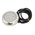 Miniatyrbillede 4 af 8: 3,5in LED Undervandslys Overflademontering IP68 Vandtæt 12V‑24VDC til Yacht Marine Båd Blåt Lys 4W