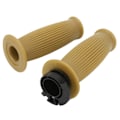 Miniatyrbilde 6 av 8: 1 Par Gasspakskontrollgrep 22mm Kaliber Gasspaksstyre Twistgrep for GY6 50cc 80cc 125c 150cc Scooter Gul
