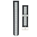 Miniatyrbillede 1 af 8: 20mm Justerbar Silikon Urrem til Amazfit GTS 3/GTS 2/Bip S/Bip U Smartwatch Sort Grå