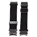 Miniatyrbillede 5 af 8: Urremærke Elastisk Nylon Flettet Justerbar Håndledsrem Armbånd Urrem til Galaxy Watch 4 Sort