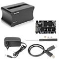 Miniatyrbilde 1 av 8: USB 3.0 til SATA Ekstern Harddisk Dockingstasjon Enkel Disk 5Gbps Aluminiumlegering Kopifunksjon HDD Dock 100‑240V EU Plugg