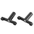Miniatyrbillede 2 af 8: Motorcykel Forlygtebeslag Forgaffel Lysmontering Passer til YAMAHA TMAX530/ TMAX530 SX/DX Sort