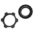 Miniatyrbillede 7 af 8: CANSUCC Cykelnav Disc Brake Center Lock Adapter Aluminium Legering Center Lock Disc til 6 Pins Disc Adapter Sort