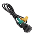 Miniatyrbilde 4 av 8: Bil USB AUX Bryter Kabel Adapter Svart Slitesterk Erstatning for MK5 MK6 RCD510 RNS315 RCD300+