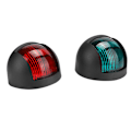 Miniatyrbillede 2 af 8: 2 stk. Signallampe Rød Grøn LED Vandtæt Båd Navigationslys 12V 24V Sort