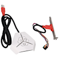 Miniatyrbillede 8 af 8: Ekstern Strømbryder Vandtæt Aerodynamisk Bue Design Dobbelt USB Transmissionsport Desktop Mobil Switch