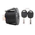 Miniatyrbillede 4 af 8: Starter Tændingskontakt Plæneklipper Motor Starter Kontakt 3 Positioner med 2 Nøgler Erstatning for Cub Cadet Plæneklipper