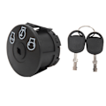 Miniatyrbillede 3 af 8: Starter Tændingskontakt Plæneklipper Motor Starter Kontakt 3 Positioner med 2 Nøgler Erstatning for Cub Cadet Plæneklipper