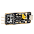 Miniatyrbillede 6 af 8: USB til UART Ttl Adapter Type C Interface til CH343G Chip Overspændingsbeskyttelse 6PN Seriel Konverter Modul til Win