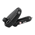 Miniatyrbillede 5 af 8: USB Biloplader Stor Skærm Dobbelt USB-Port Hurtig Opladning Håndfri Opkald FM-Transmitter Bluetooth MP3