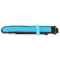 Pikkukuva 7 / 8: Silikoninen ranneke, pehmeä ja hengittävä, kaksiväri, vaihtokellohihnalle Amazfit Verge Lite -kellolle, musta ja sininen