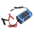 Miniatyrbillede 7 af 8: Intelligent 12V/6A motorcykelbatterilader - digitalt display, reparationsværktøj [EU-stik]