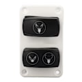 Miniatyrbillede 4 af 8: DC12 24V Marine Toilet Kontrolpanel Kontakt 3 Vejs Hurtig Respons RV Toilet Vippekontakt til Både Yachts