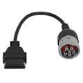 Miniatyrbillede 1 af 8: 6-benet til 16-benet OBD1 til OBD2 Diagnostisk Kabel Diagnostisk Scanner Konverter til J1708 Tung Lastbil
