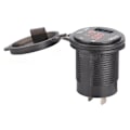 Miniatyrbilde 5 av 8: 3-i-1 Bil 3.0 USB-lader med Digital Voltmeter Amperemeter Overvåking Hurtiglading for Telefon Rød