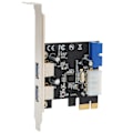 Pikkukuva 6 / 8: PCIE-USB3.0-laajennuskortti 2 porttia Nopea ja vakaa tiedonsiirto 20-nastainen liitin Usb Pcie-kortti
