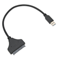 Miniatyrbilde 2 av 8: USB til SATA-adapter 6 Gbps overføringshastighet ABS for 2,5 tommer 7‑15 mm HDD SSD med LED-indikator for Windows