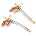 Miniatyrbilde 2 av 8: 2 stk. Dekkventilforlengeradapter Rustfritt Stål Flettet Slange Bil Universal 150mm