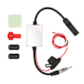 Miniatyrbilde 4 av 8: Bil Stereo FM Radio Antenne Signal Stabilisator med 12V Strøm DIN Plugg Kobling for Marine RV Lastebil SUV