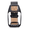 Miniatyrbild 1 av 8: Smartwatch-armband i retro-läder för TOMTOM Runner3 Adventurer Svart