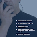 Miniatyrbild 7 av 8: Walkie Talkie Headset för Kenwood TK3107 Baofeng UV-5R BF-888S GT-3TP GT-3