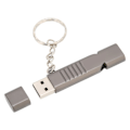Miniatyrbillede 5 af 8: Whistle USB-nøglehuller i aluminium, vandtæt USB-flashdrev, USB2.0 Flash-hukommelseskort med nøglering, sort, 256 GB