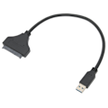 Miniatyrbilde 4 av 8: USB til SATA-adapter 6 Gbps overføringshastighet ABS for 2,5 tommer 7‑15 mm HDD SSD med LED-indikator for Windows