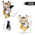 Miniatyrbilde 2 av 8: 2 stk. Sommerfugl Bilventil Klips Bilduft Bil Diffuser Luftfrisker Rhinestone Bil Bling Tilbehør
