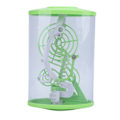 Miniatyrbild 5 av 8: Kreativ Plastpussel Labyrinthkula Hållbar 3D Labyrinth Leksak Present Förälder-Barn Interaktiv Leksak (Grön)